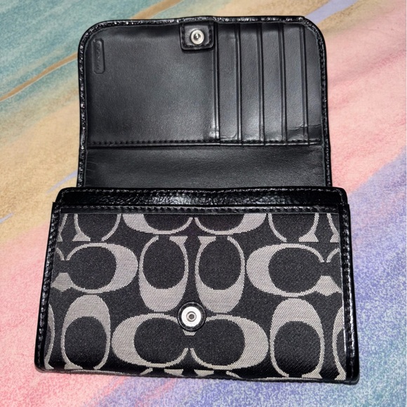 Coach Ashley Signature Sateen Compact Clutch - Picture 5 of 8